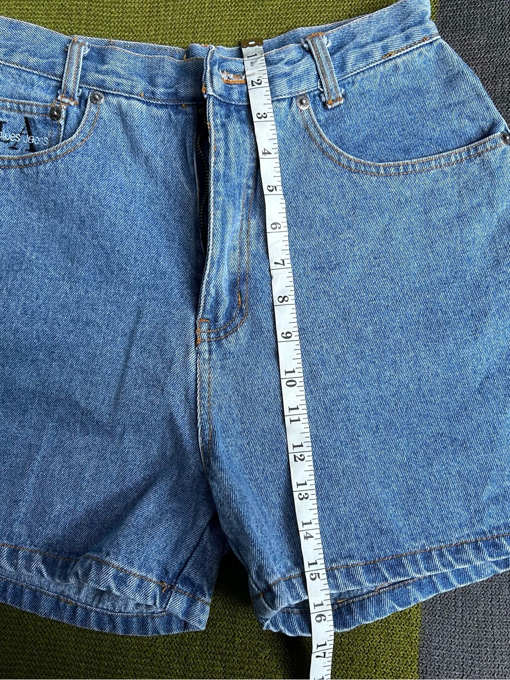 90s Vintage LA Blues Jeans Mom Shorts High Rise SZ 29 - Picture 10 of 11